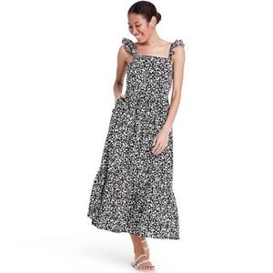RIXO for Target Floral Ruffle Strap Dress